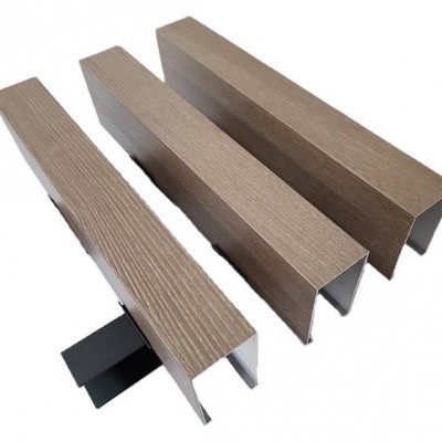 Wall Cladding Homogeneous Aluminum Film Laminated Metal Plastic Composite Wood Ceiling Panel